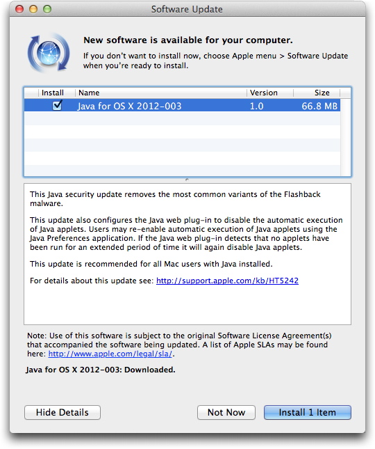 java for mac security issues